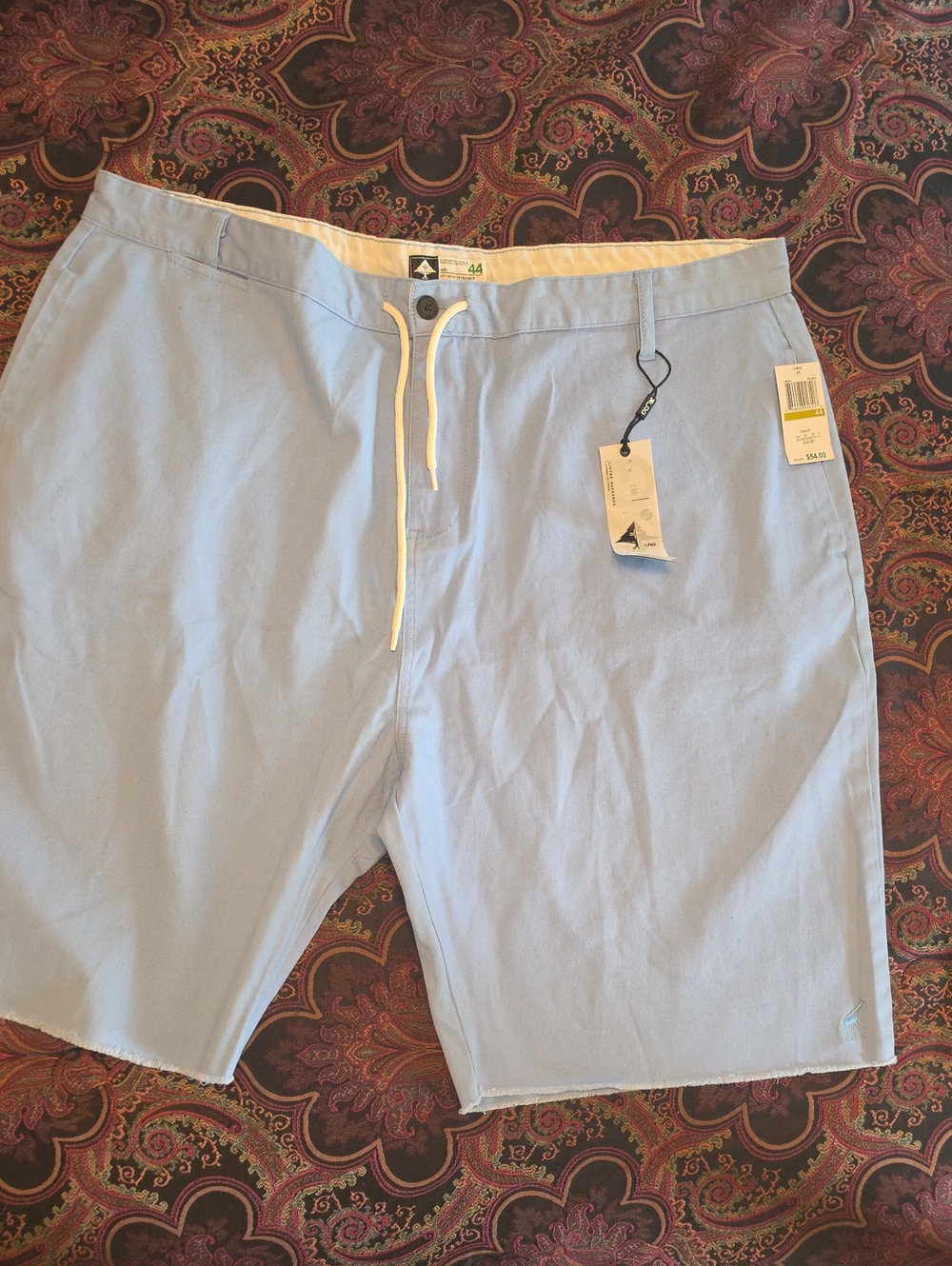 Men's Light Blue LRG Drawstring Chino Shorts